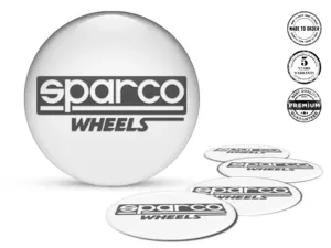 Sparco Ruota Adesivi Stile Emblemi Cupola Alta Qualità